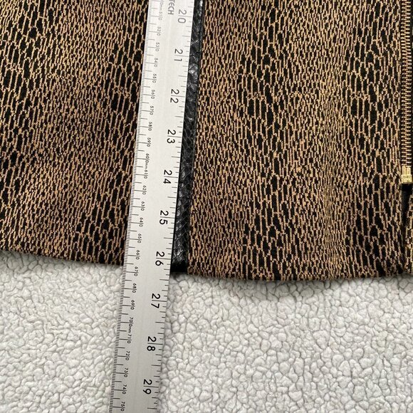 Michel Antoni Jacket Womens Size 22W Black and Tan Leopard Design Vintage - Picture 6 of 10